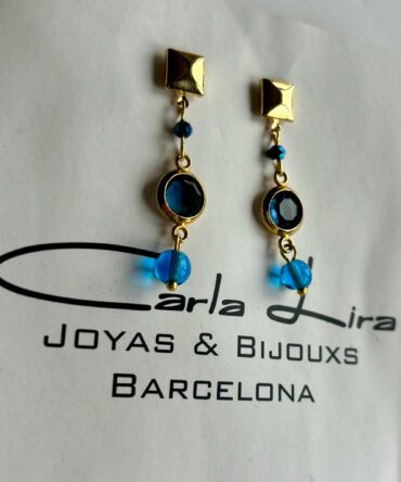 Pendientes Gold Blue