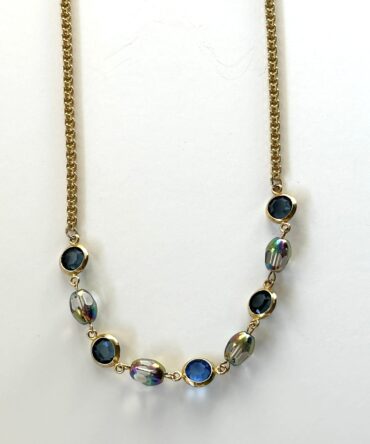 Collar Gold Blue