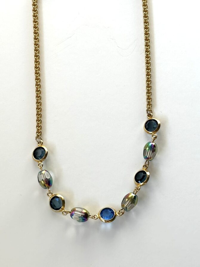 Collar Gold Blue